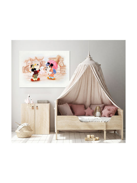 Παιδικός Πίνακας Mickey & Minnie σε Καμβά 65x95εκ.
