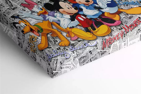 Παιδικός Πίνακας Mickey & Friends σε Καμβά 30x40εκ.