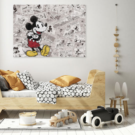 Παιδικός Πίνακας Mickey σε Καμβά 80x120εκ.