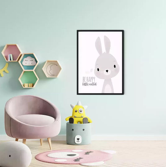 Kids Framed Wall Painting Be Happy 32x23cm