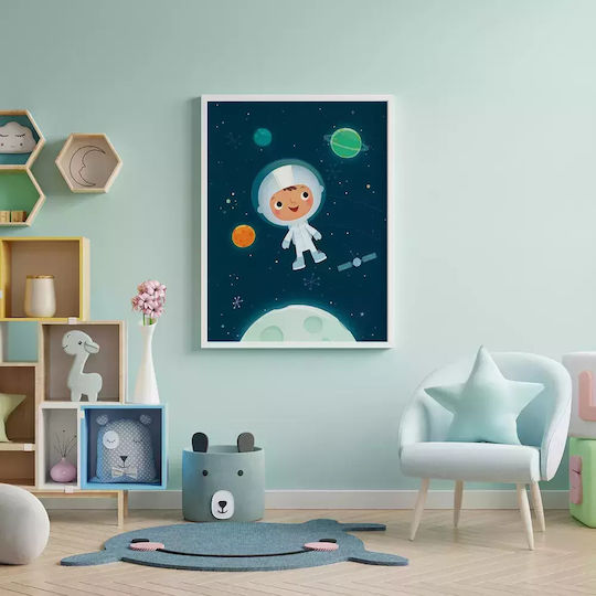 Kids Framed Wall Painting Astronaut 21x30cm