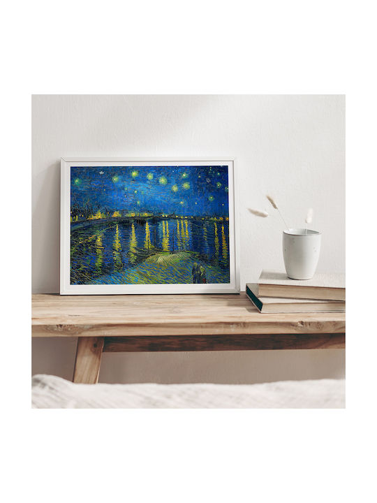 Poster Van Gogh Starry Night Over Rhone Art106 21cm X 30cm