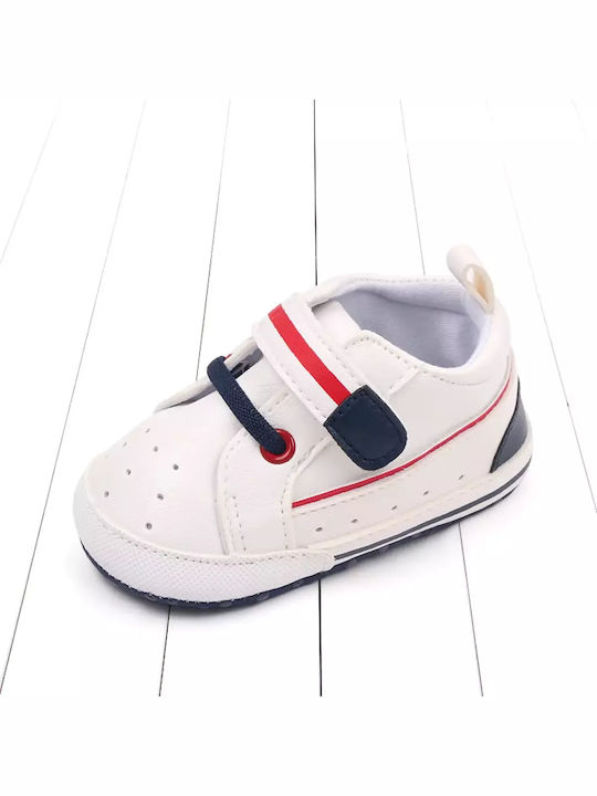 Childrenland Βρεφικά Sneakers Αγκαλιάς Λευκά