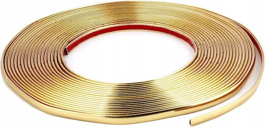 Selbstklebende Ornamentrolle 10mm x 15m Gold-Chrom-Farbe