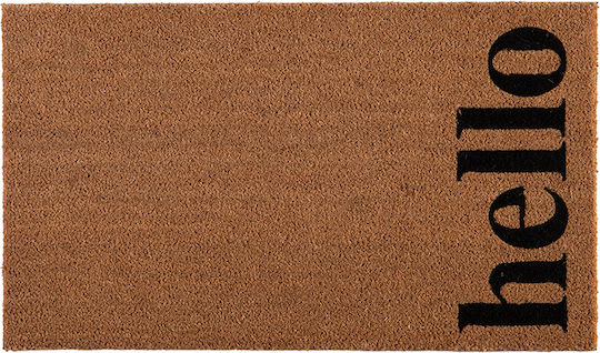 Coconut Fiber Entrance Doormat Hello 45x75 Natural Nef-nef Homeware 45x75 45x75cm