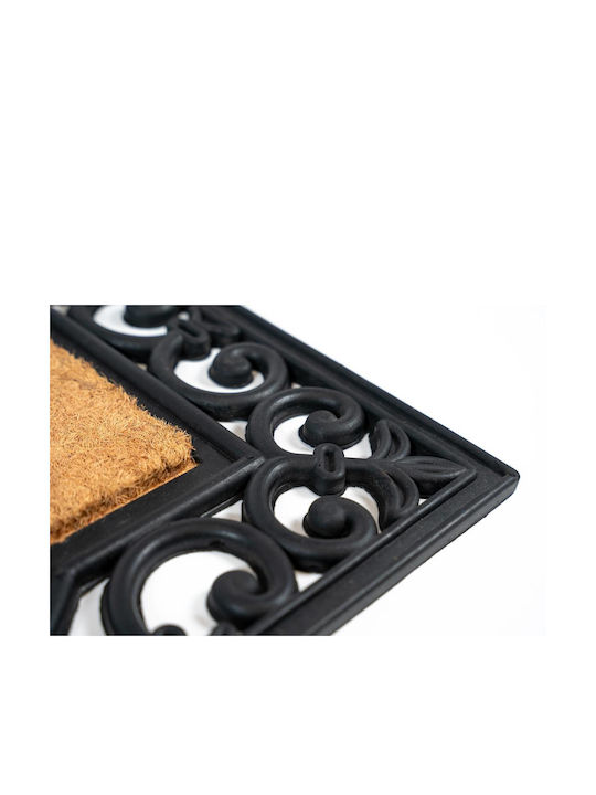 Sdim Entrance Mat made of Coir with Anti-slip Backing Impala 002 Welcome Brown-Black 60x80cm Thickness 20mm