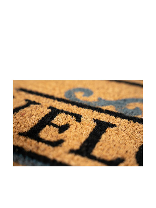 Sdim Entrance Mat made of Coir with Anti-slip Backing Welcome 552 Natural 40x70cm Thickness 15mm