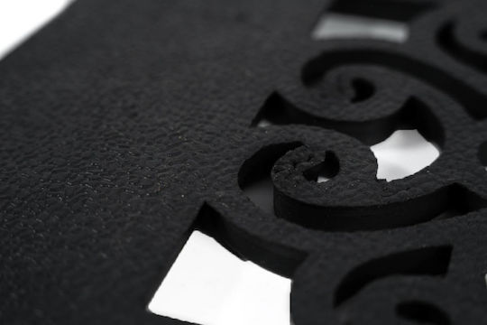 Sdim Fußmatte aus Kokosnussfasern mit rutschfester Unterlage Mathara 001 Welcome Black 45x75cm Dicke 15mm