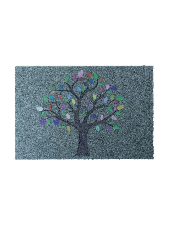 San Lorentzo Entrance Mat Carpet Tree Gray 40x60cm