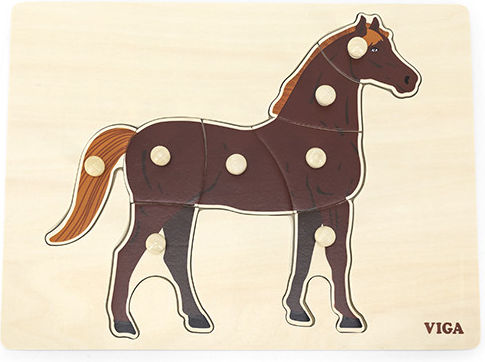 Ξύλινο Παιδικό Puzzle Σφηνώματα Viga Toys