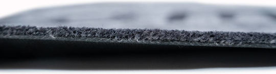 Sdim Fußmatte Oval Teppich mit rutschfester Unterlage Prestige 005 Home Black / Grey 50x75cm