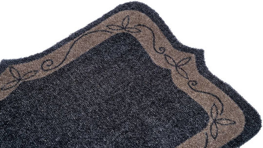 Sdim Covor de Intrare Mochetă cu Suport Antiderapant 407 Gri 50x75buc Grosime 8mm