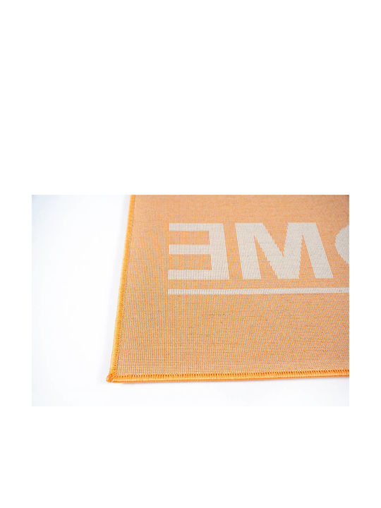 Sdim Covor de Intrare Mochetă cu Suport Antiderapant Fashion Home Portocaliu 40x67buc Grosime 12mm
