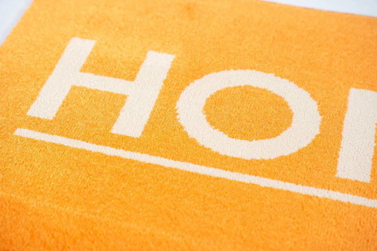 Sdim Entrance Mat Carpet with Anti-slip Backing Fashion Home Orange 40x67cm Thickness 12mm