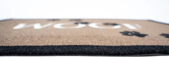 Sdim Entrance Mat Carpet with Anti-slip Backing Impression 499 Woof Brown 40x60cm Thickness 5mm