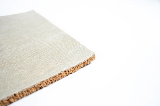 Sdim Fußmatte aus Kokosnussfasern mit rutschfester Unterlage Triangles Coffee 40x60cm Dicke 15mm