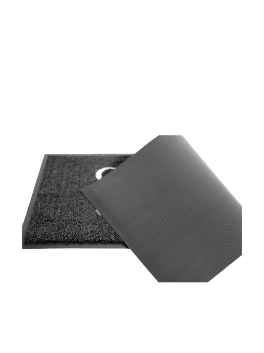 Sdim Entrance Mat Carpet Anti-Slip Backing Emotion-xs 737 Welcome Goodbye Black 40x80cm Thickness 8mm