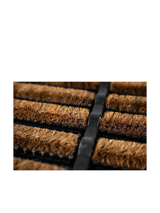 Sdim Entrance Mat Coir Rubber Non-Slip Backing Mudbuster 005 Natural 45x75cm