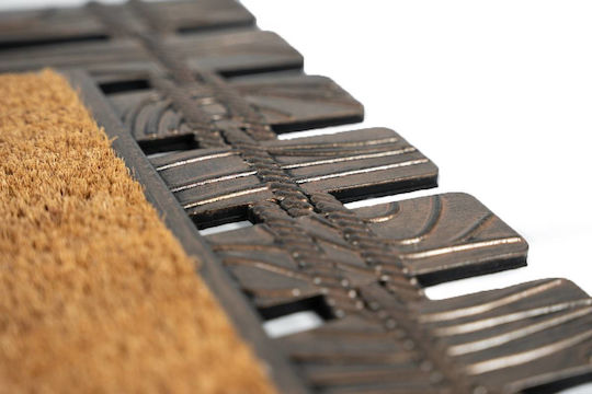 Sdim Entrance Mat Coir Rubber Non-Slip Backing Barracuda 001 Natural 45x75cm