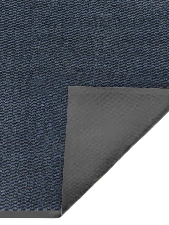 vidaXL Fußmatte Rutschfest Blau 90x120cm
