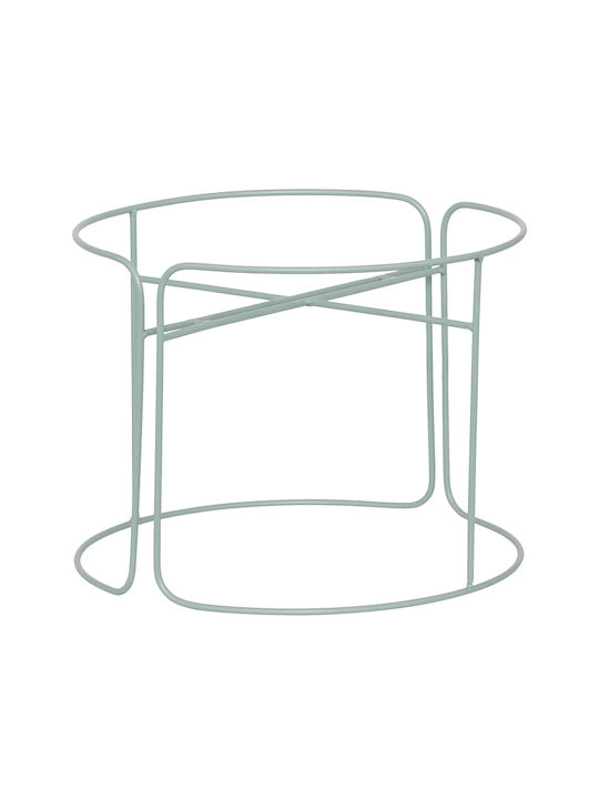 Atmosphera Planter Metal Turquoise with Stand 30x30x44.3cm.