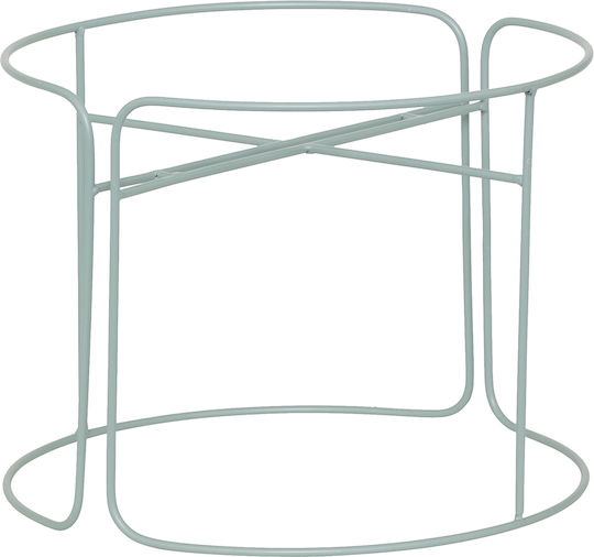Atmosphera Planter Metal Turquoise with Stand 30x30x44.3cm.
