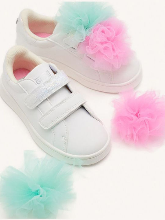 Kinder Sneakers mit Klettverschluss Weiß