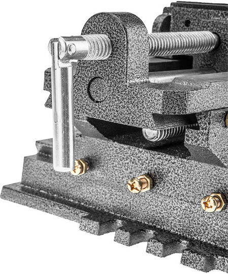 Neo Tools Fixed Bench Vise Made of Cast Iron with Maximum Opening 100mm