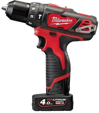 Milwaukee M12 BPP2F-152C Set Schlagbohrschrauber & Schlagschraubendreher 12V mit 2 Batterien 1.5Ah und Hülle