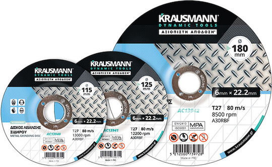 Krausmann Grinding Disc Metal 125mm