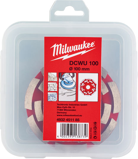 Milwaukee Δίσκος Λείανσης Δομικών Υλικών 100mm