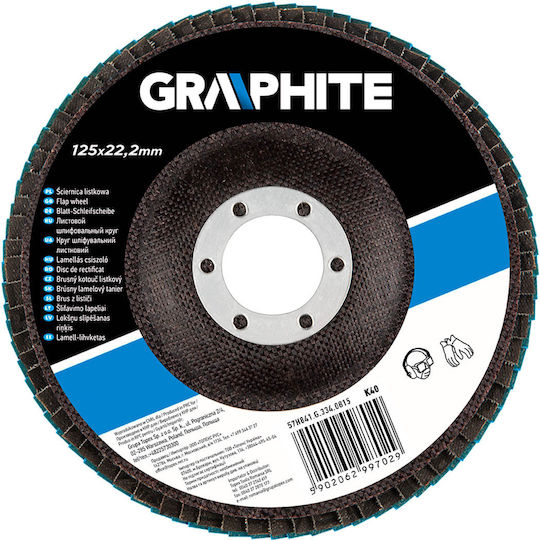 Graphite Дискова шкурка K40 от дърво 125мм