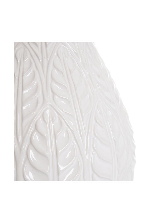Homla Decorative Vase Ceramic Natto White 15xY24cm