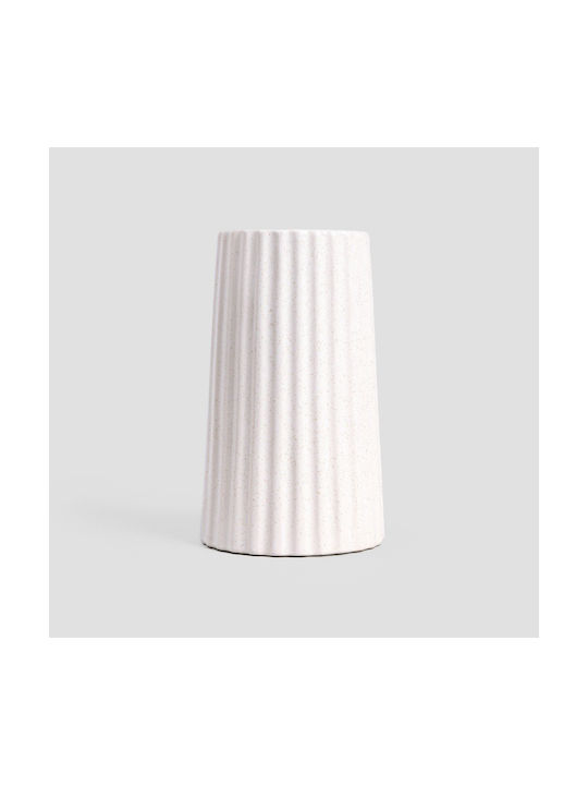 Homla Decorative Vase Ceramic Novo Ecru 11.5xH19.5cm