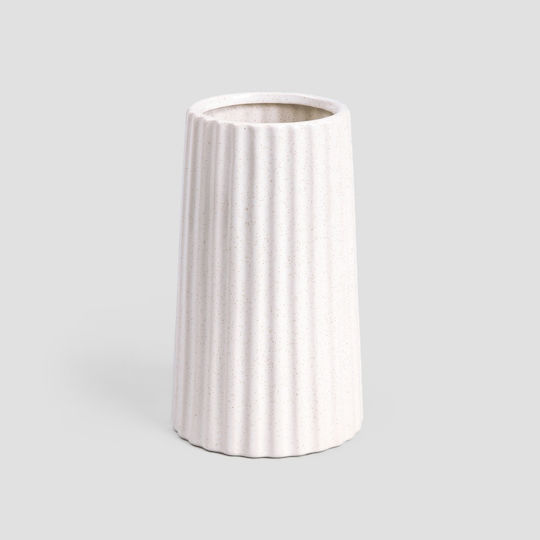 Homla Decorative Vase Ceramic Novo Ecru 11.5xH19.5cm