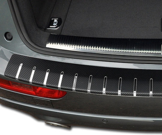 Two-layer Trunk Protection Film Black 3d Carbon Chrome 83 X 7.5cm