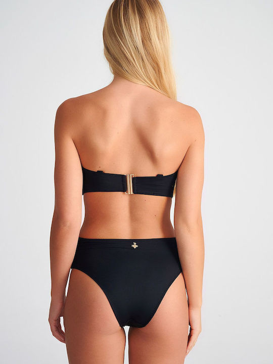 Bikini Slip Ψηλόμεσο Μαύρο