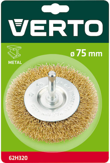 Verto 62H320 Wire Brush for Drill 75mm