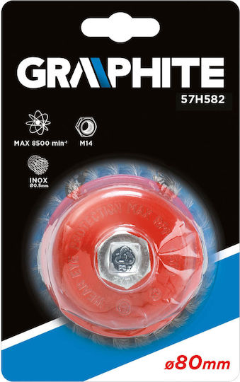 Graphite 57H582 Συρματόβουρτσα για Δράπανο 80mm