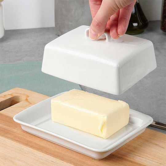 Vilde Farfurie de unt Ceramică Alb 1pcs