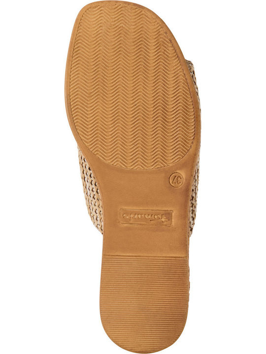 Damenplattformen Beige