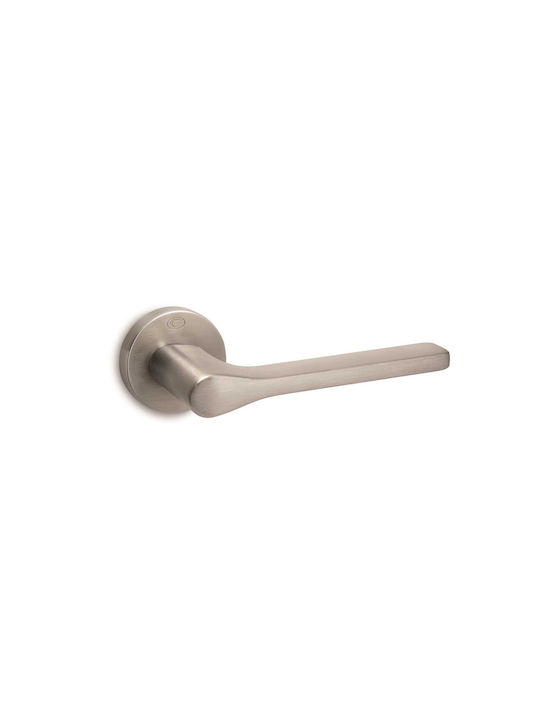 Convex Hebel Mittlere Tür mit Rosette 1515 Paar mit Rosette Charcoal