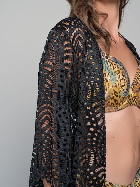 Milena by Paris Damen Top Strand Black
