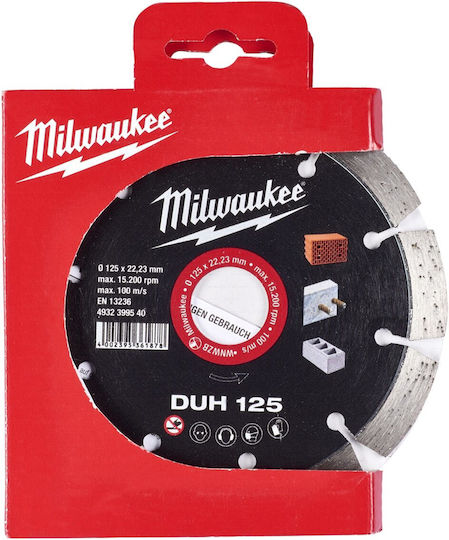 Milwaukee Disc diamantat DUH125 125mm Disc de tăiere Materiale de construcție 125mm