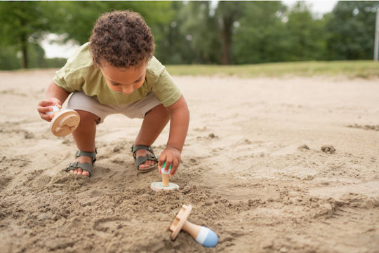 BS Toys Σφραγίδες Wooden Sand για Παιδιά 1.5+ Ετών