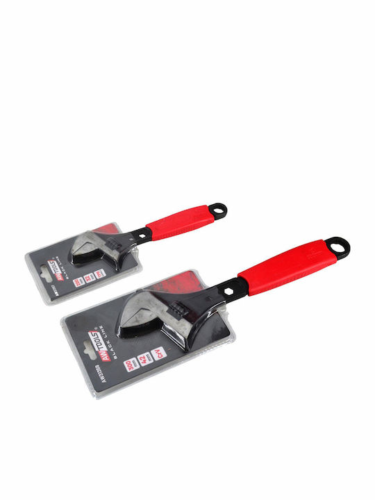 AWTools French Wrench Length 200mm with Max Jaw Capacity up to 32mm & Non-slip Handle