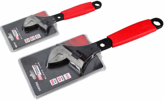 AWTools French Wrench Length 200mm with Max Jaw Capacity up to 32mm & Non-slip Handle