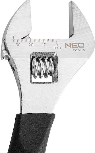 Neo Tools Френски ключ Дължина 250мм с отвор на челюстите до 32мм и антиплъзгаща се дръжка
