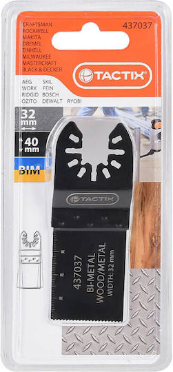 Tactix Λάμα Πολυεργαλείου Κοπής Μετάλλου Bimetal 32x39mm Λάμα Πολυεργαλείων 437037