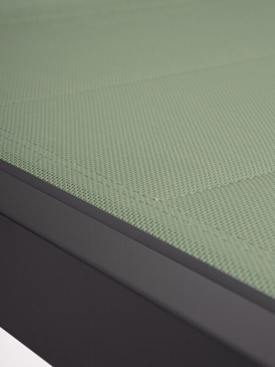 Liegestuhl Aluminium Hilde 200x65x102cm.